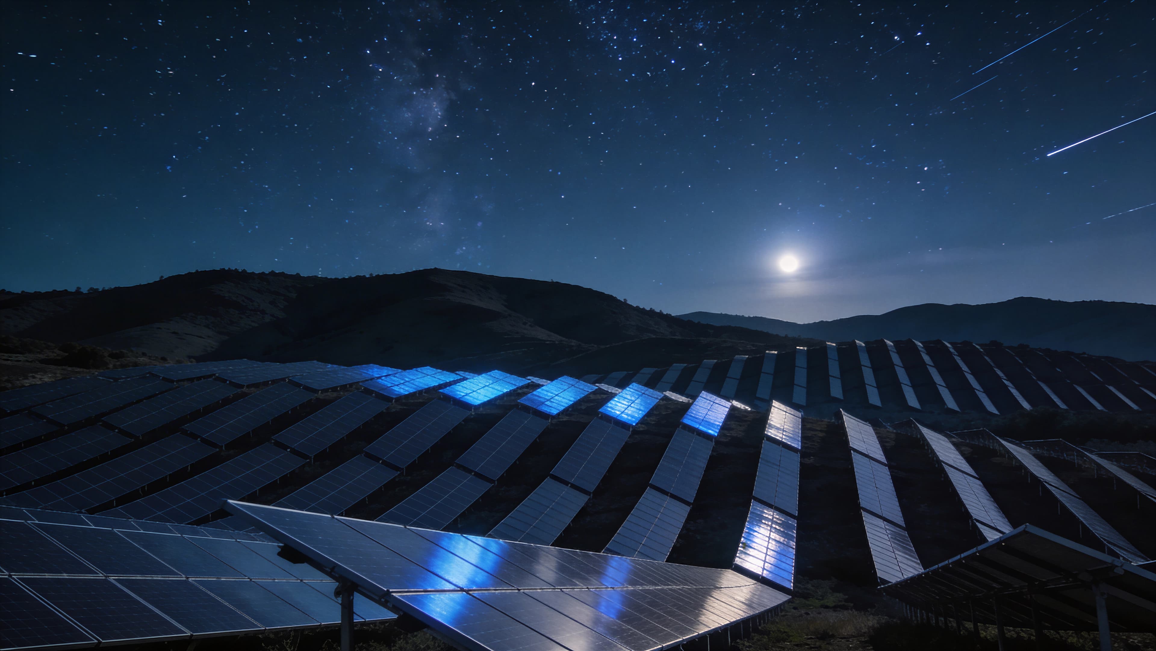 Campo de paneles solares