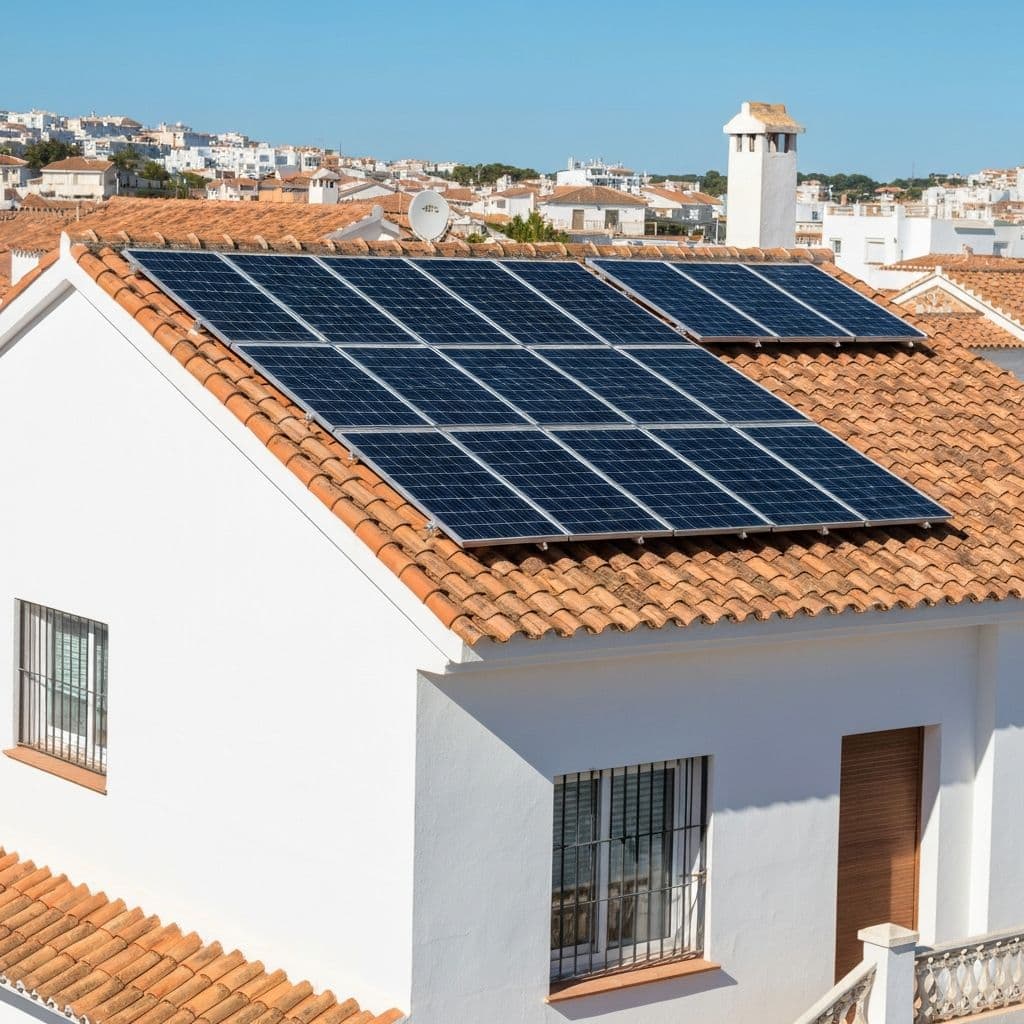 Instalacion de paneles solares en vivienda